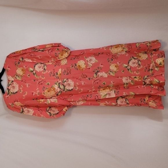 EVER New Floral Linen Blend Dress - Picture 13 of 16